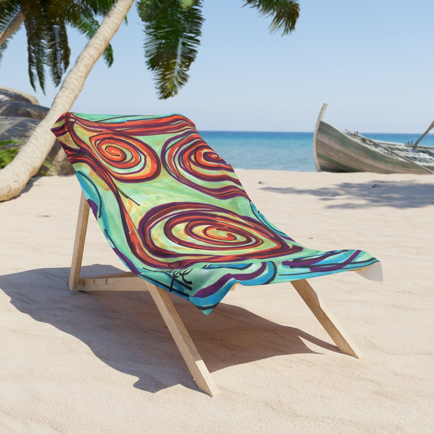 Art 6 Beach Towel from Collection B by LuisFe