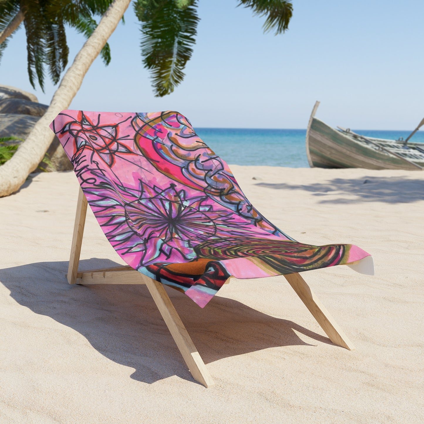 Art 7 Beach Towel from Collection B by LuisFe