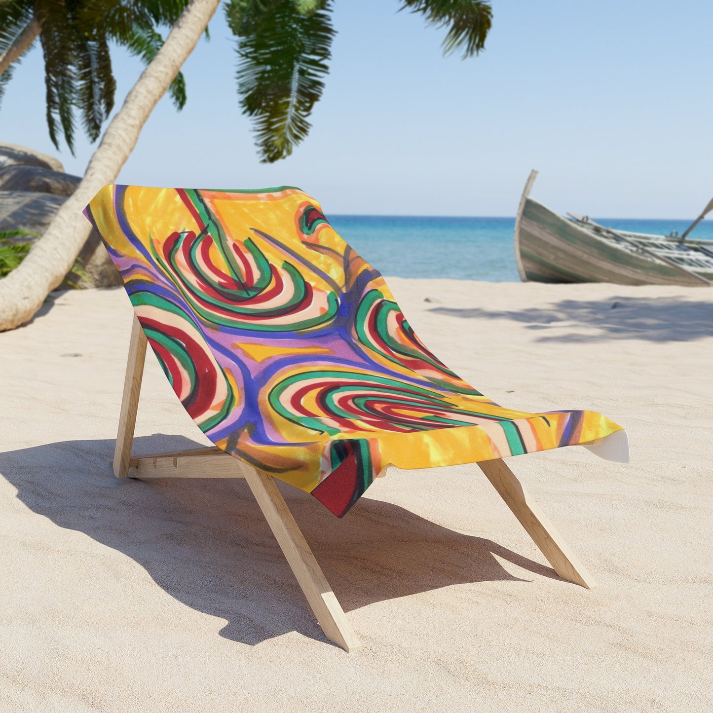 Art 5 Beach Towel from Collection B by LuisFe