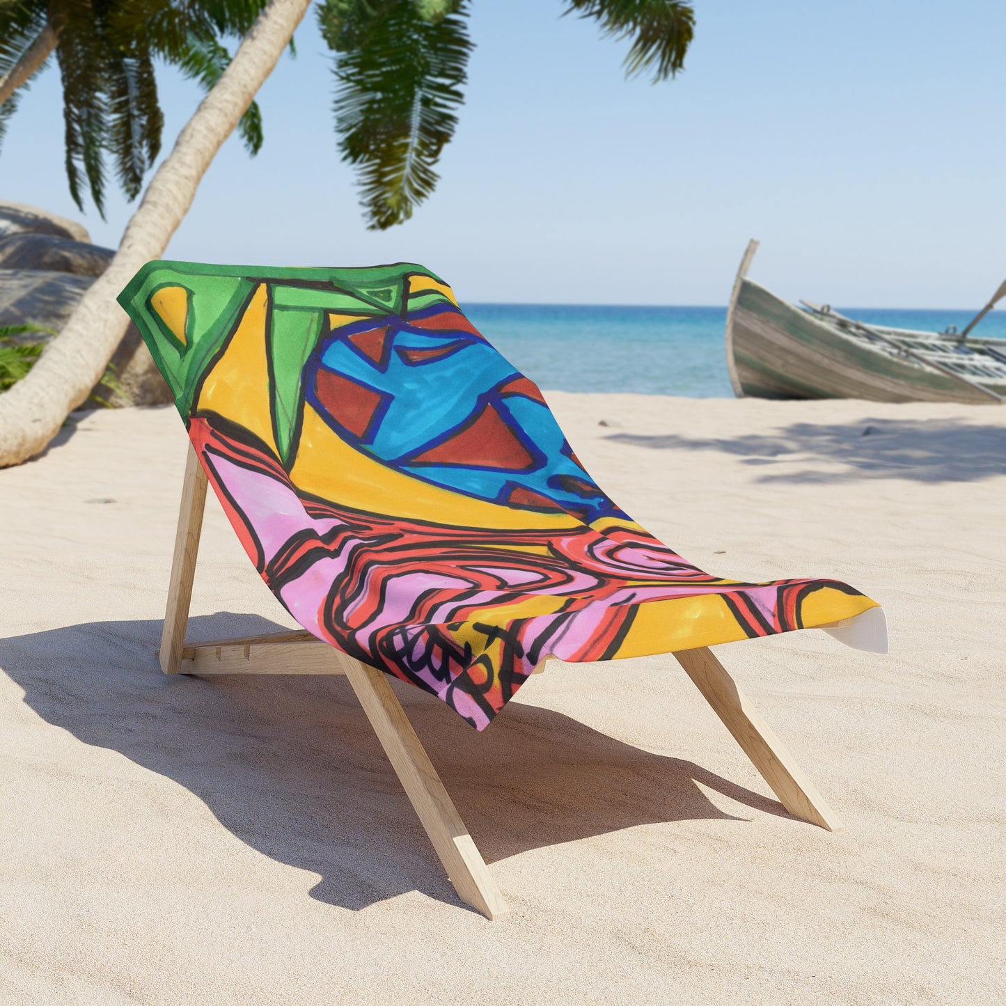 Art 11 Beach Towel from Collection C by LuisFe