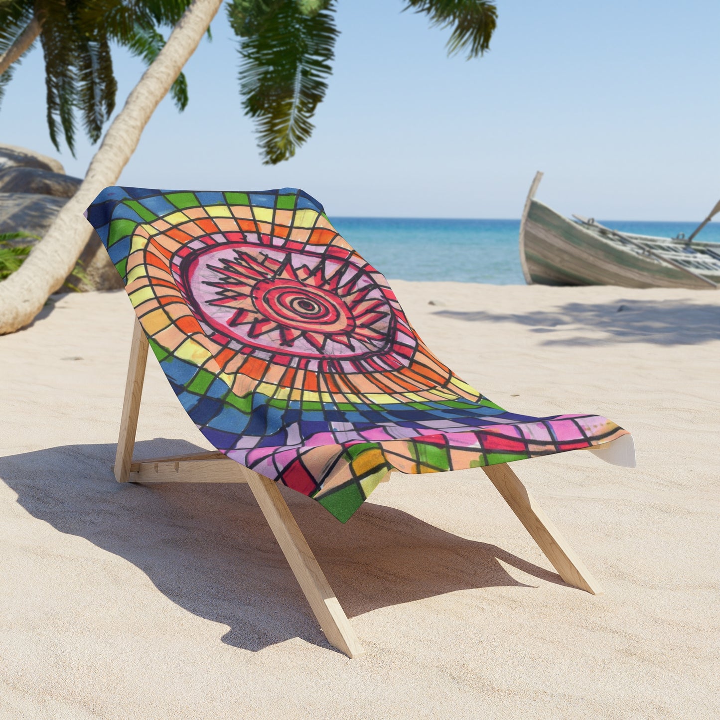 Art 5 Beach Towel from Collection C by LuisFe