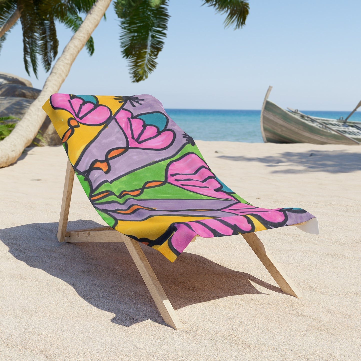 Art 7 Beach Towel from Collection C by LuisFe