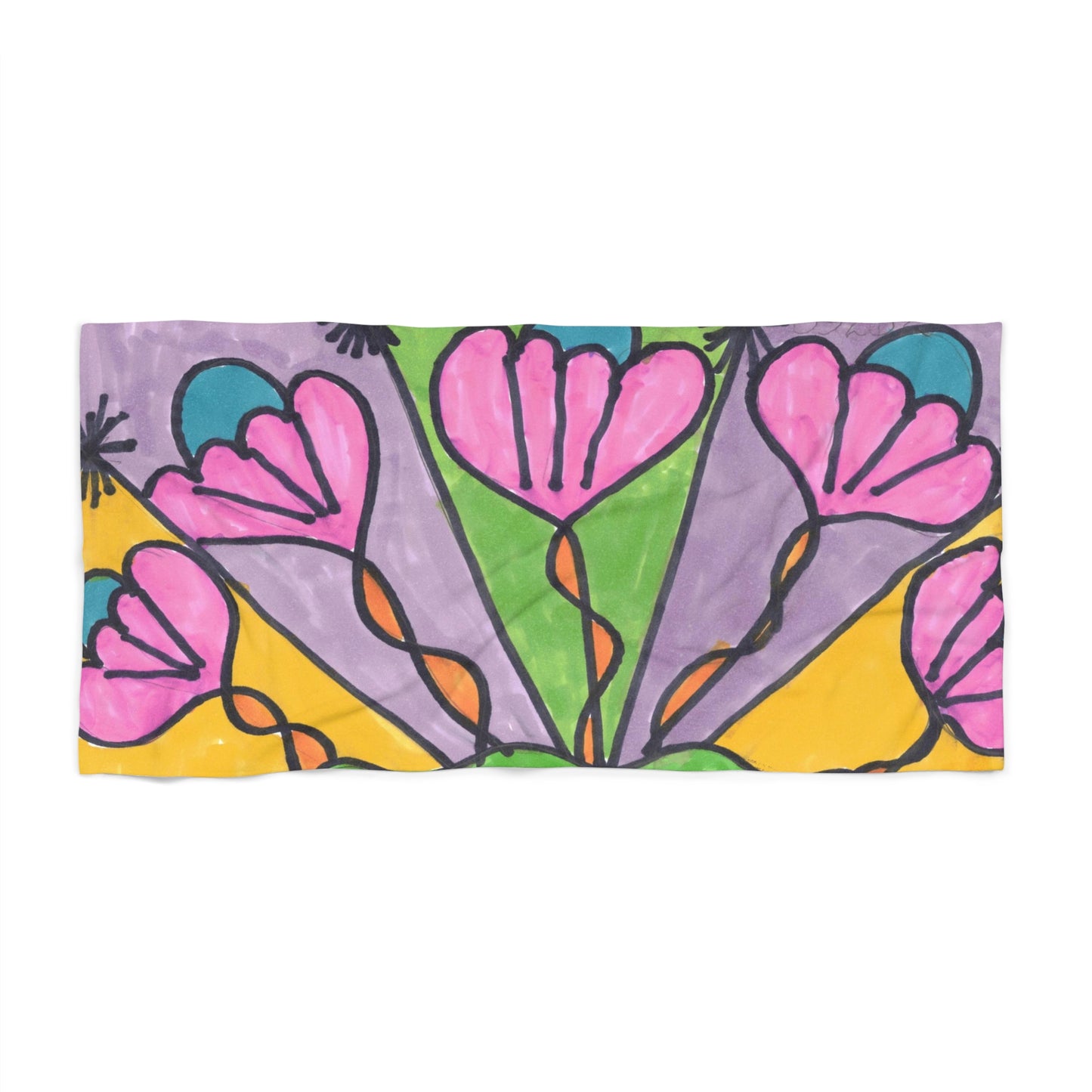 Art 7 Beach Towel from Collection C by LuisFe