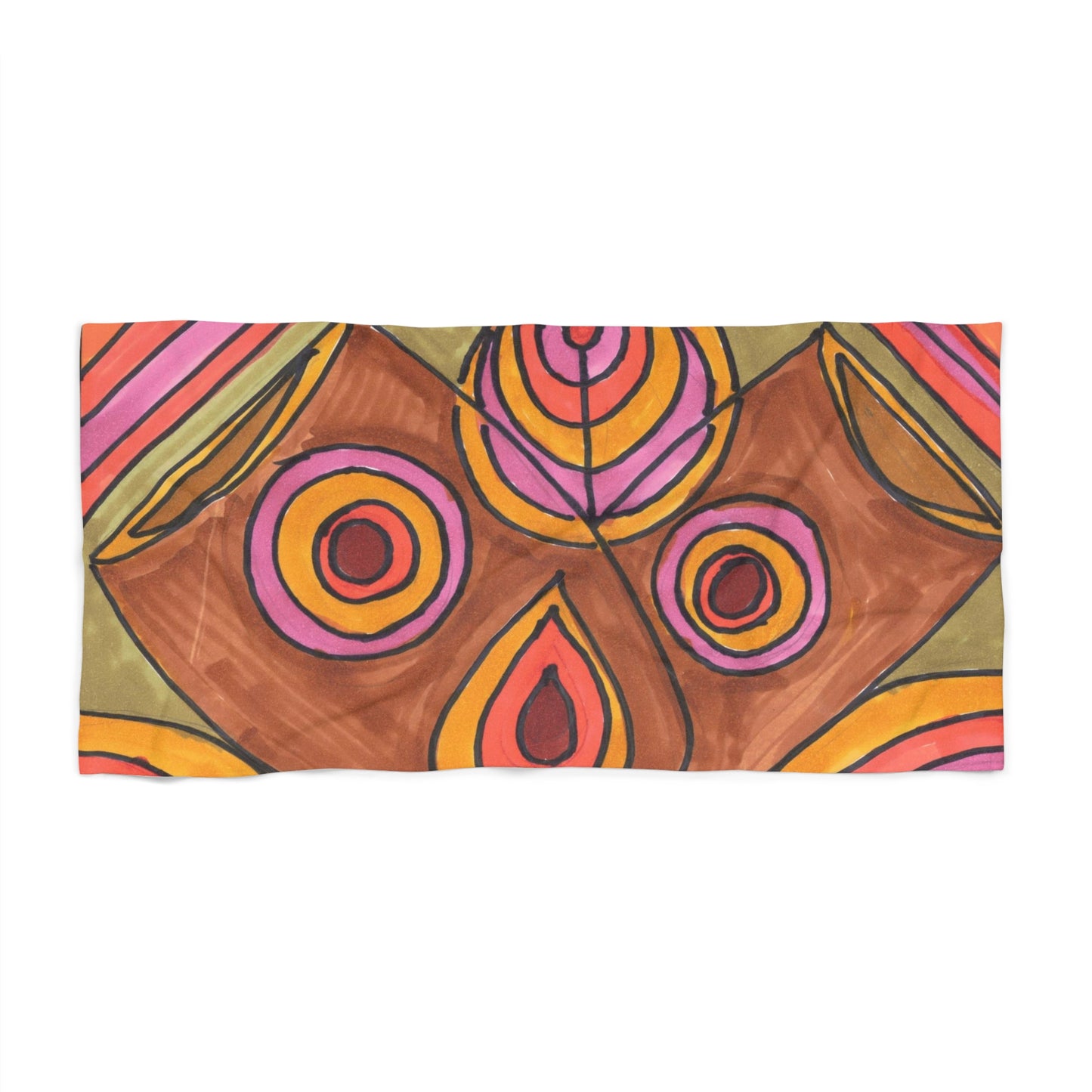 Art 15 Beach Towel from Collection A by LuisFe