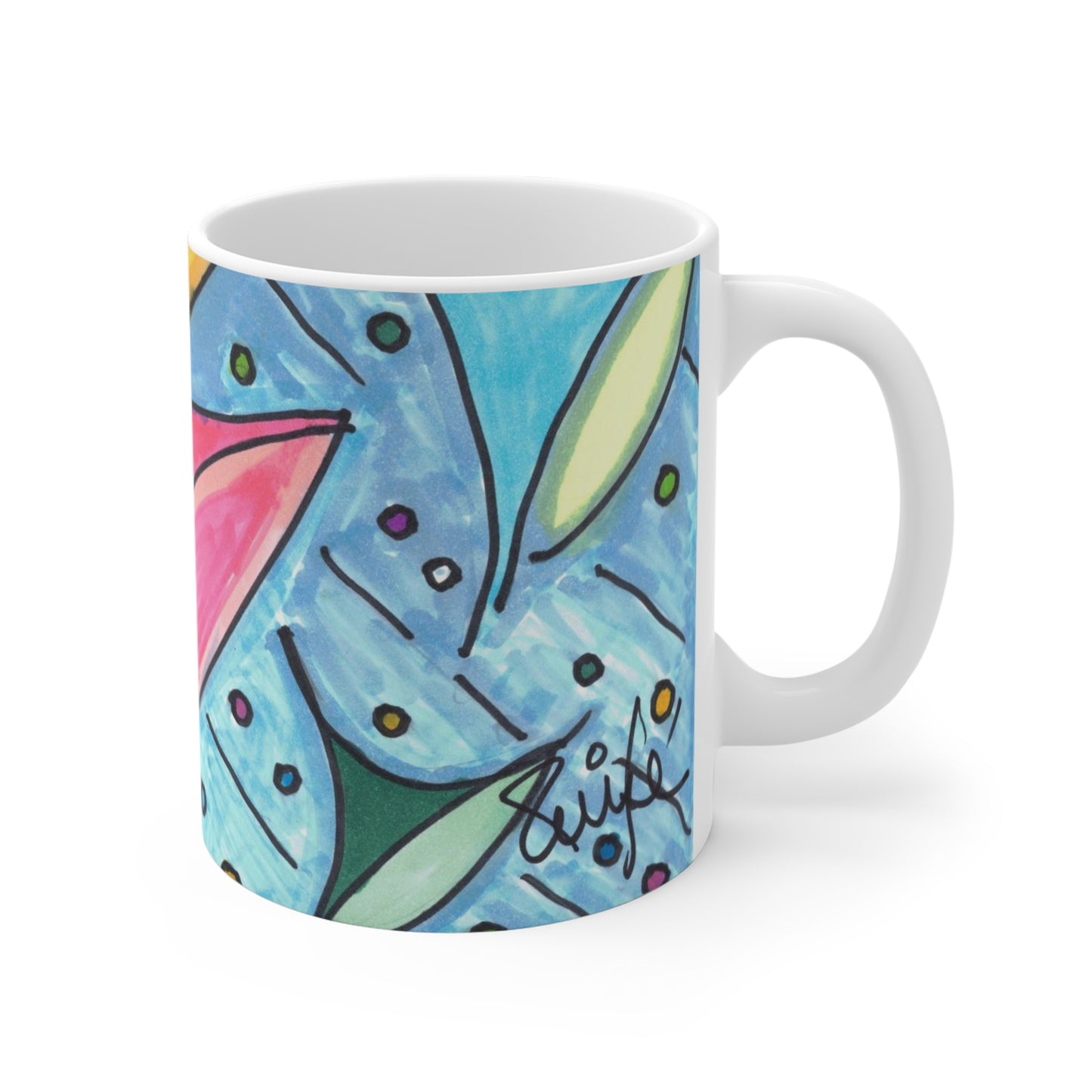 Art 8 Mug from Collection A by LuisFe