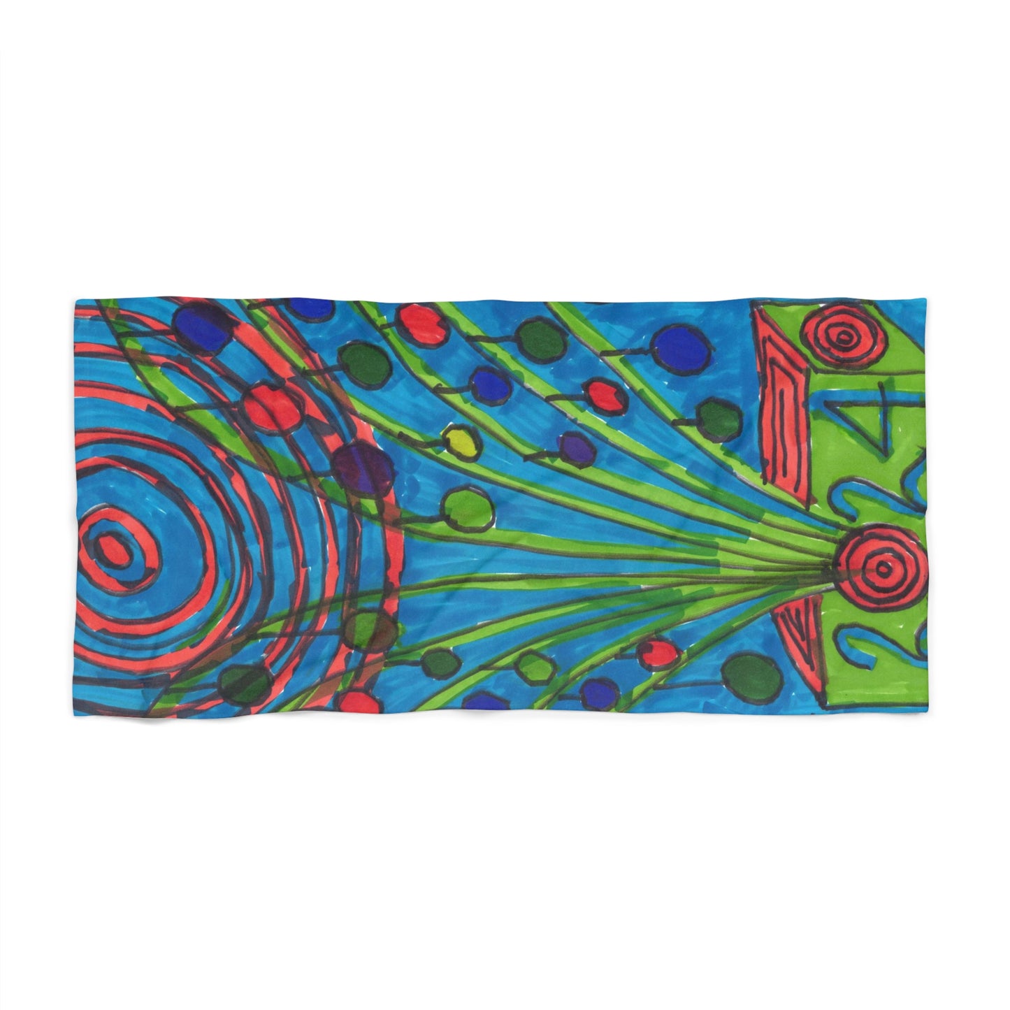 Art 10 Beach Towel from Collection C by LuisFe