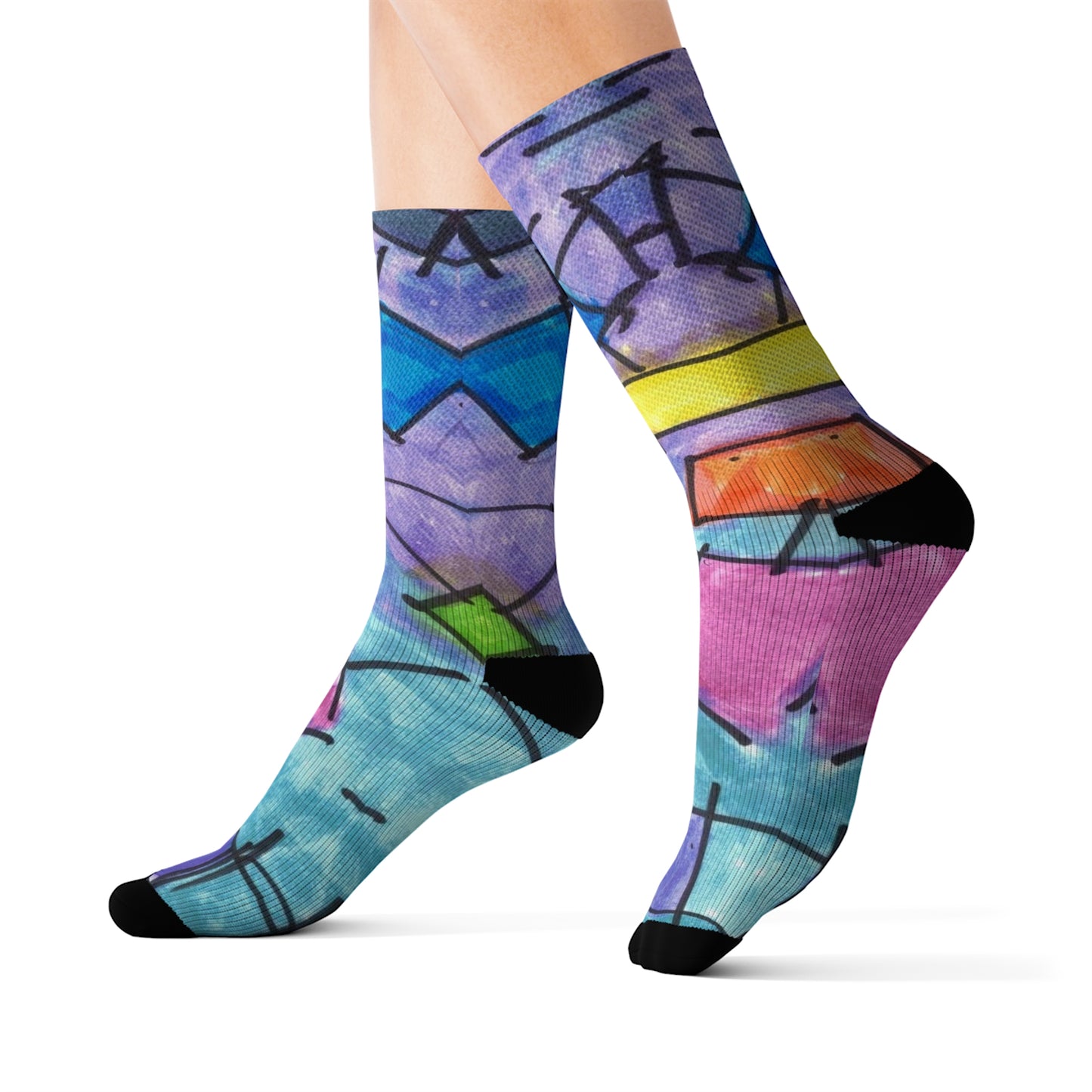 Art 3 Socks from Collection B by LuisFe