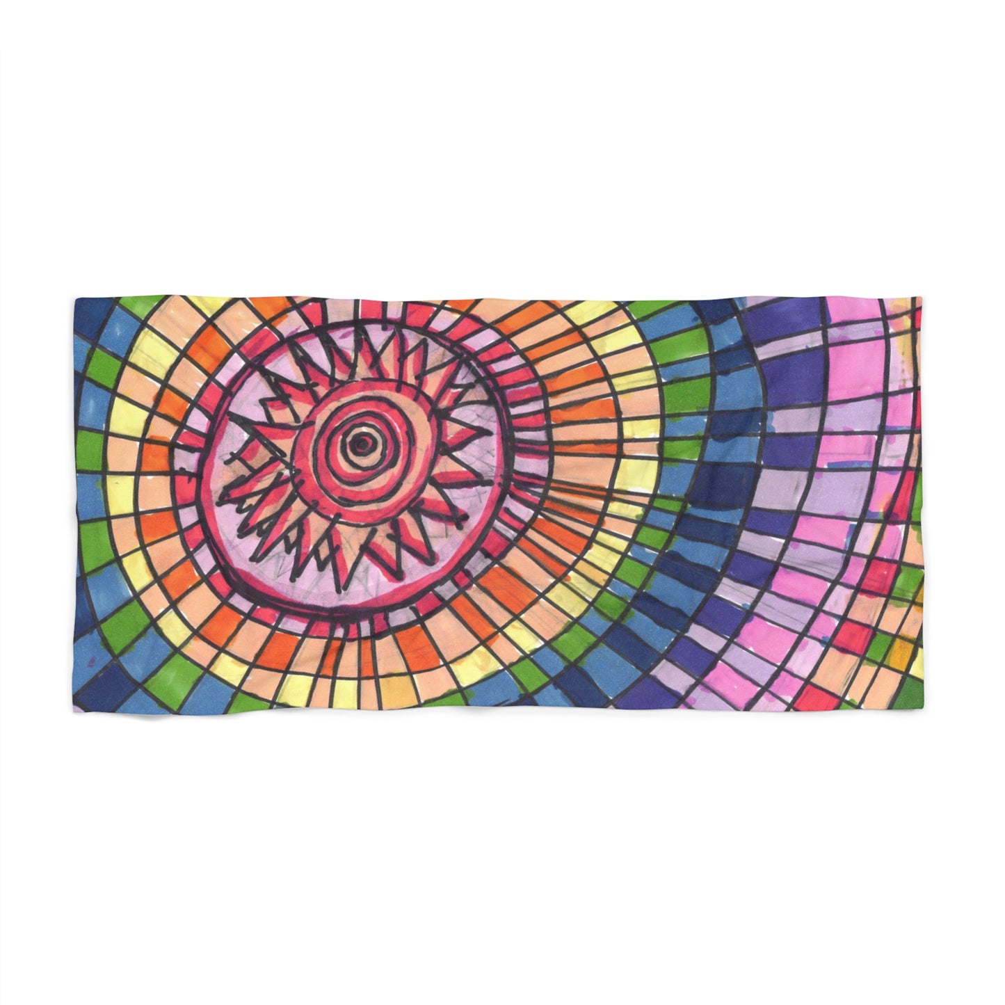 Art 5 Beach Towel from Collection C by LuisFe