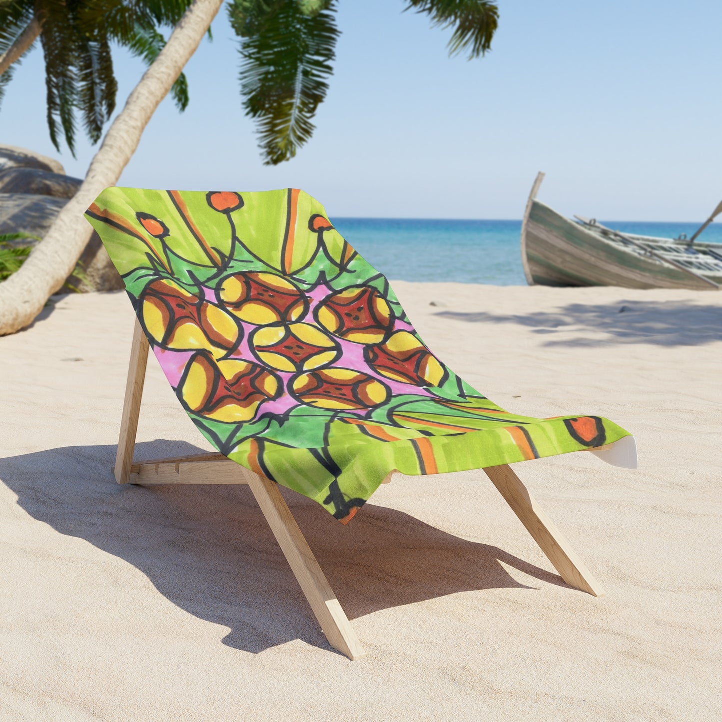 Art 9 Beach Towel from Collection C by LuisFe