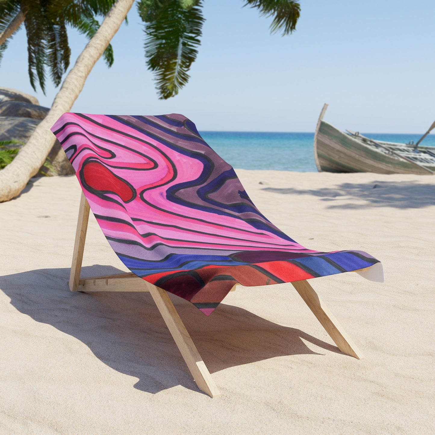 Art 2 Beach Towel from Collection C by LuisFe