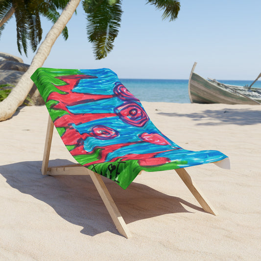 Art 12 Beach Towel from Collection A by LuisFe