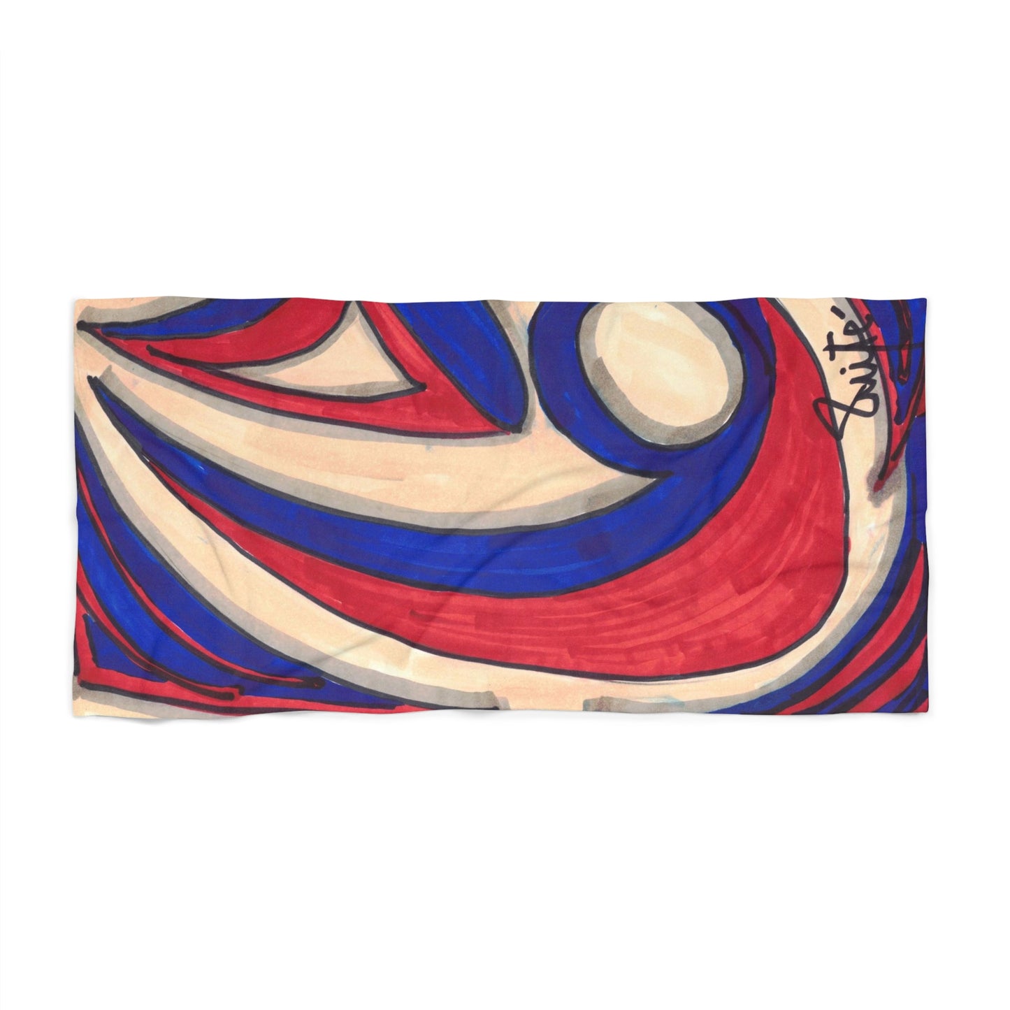 Art 1 Beach Towel from Collection B by LuisFe