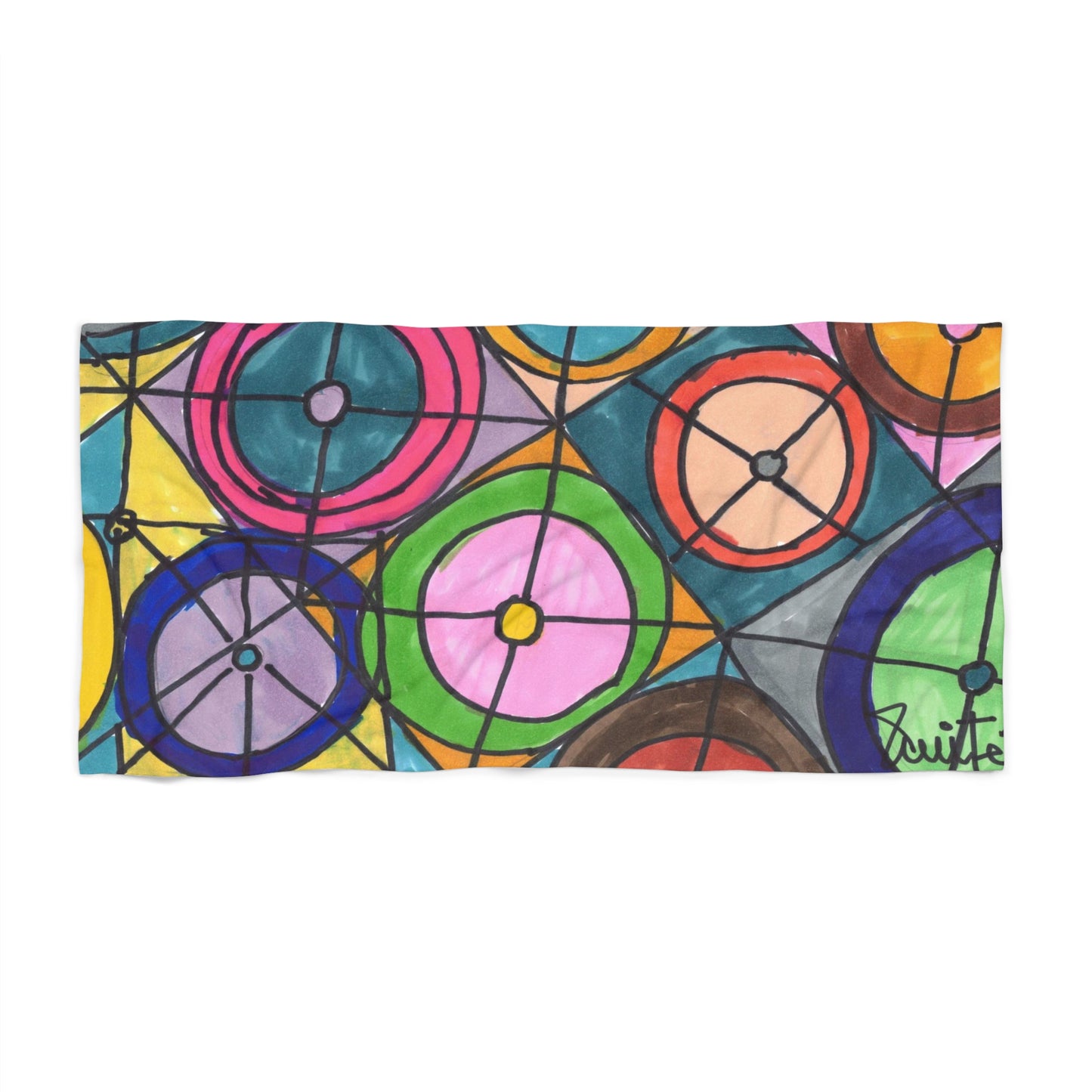 Art 1 Beach Towel from Collection C by LuisFe