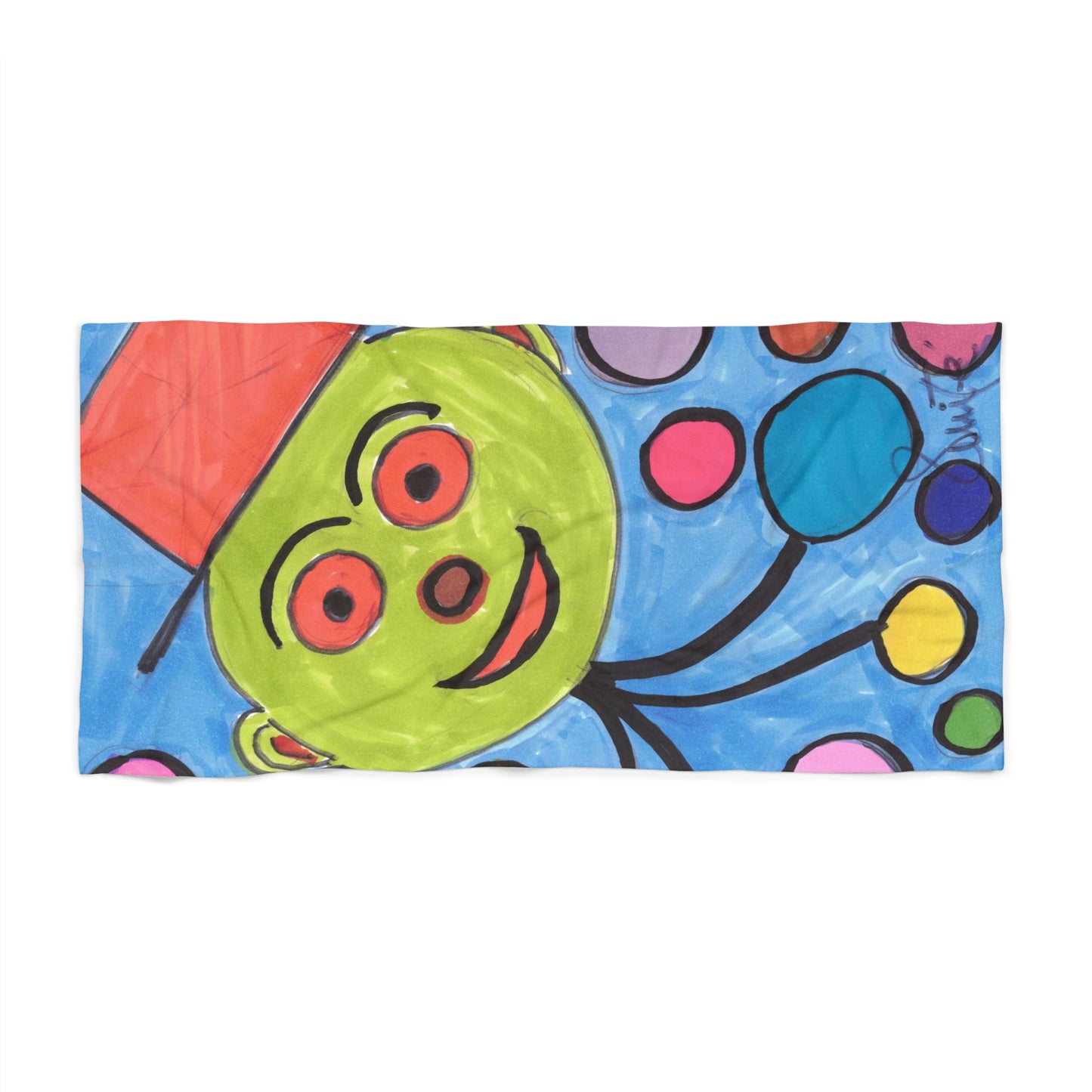 Art 9 Beach Towel from Collection A by LuisFe