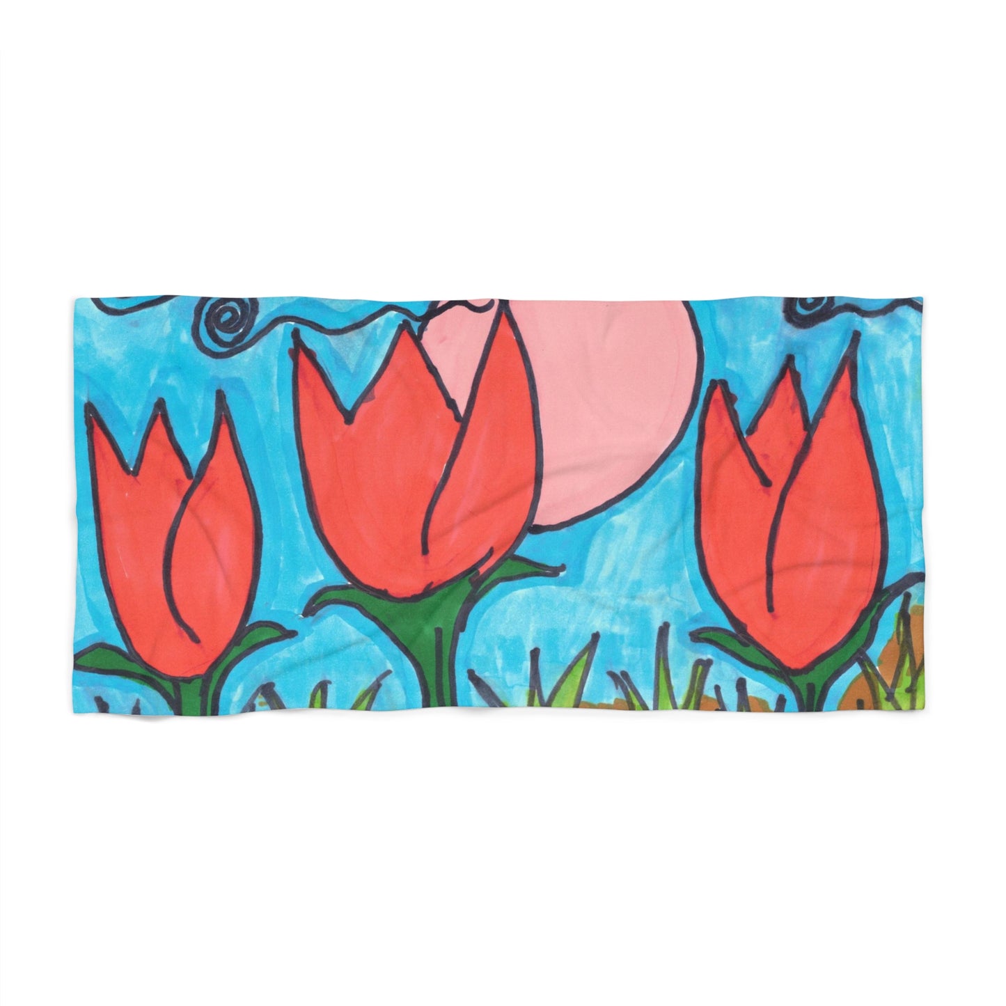 Art 12 Beach Towel from Collection C by LuisFe