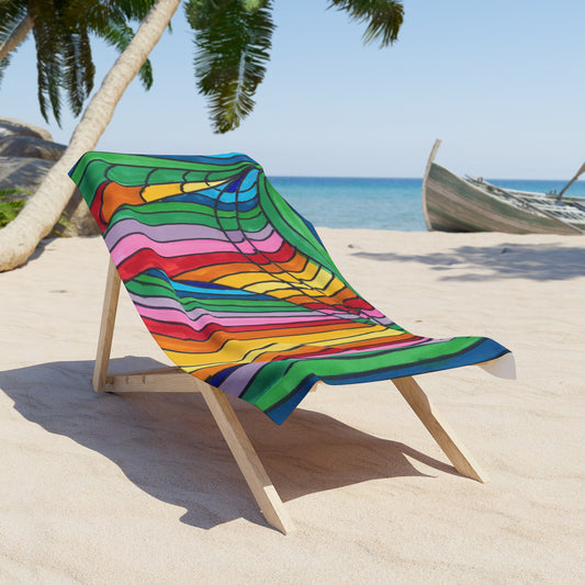 Art 14 Beach Towel from Collection C by LuisFe