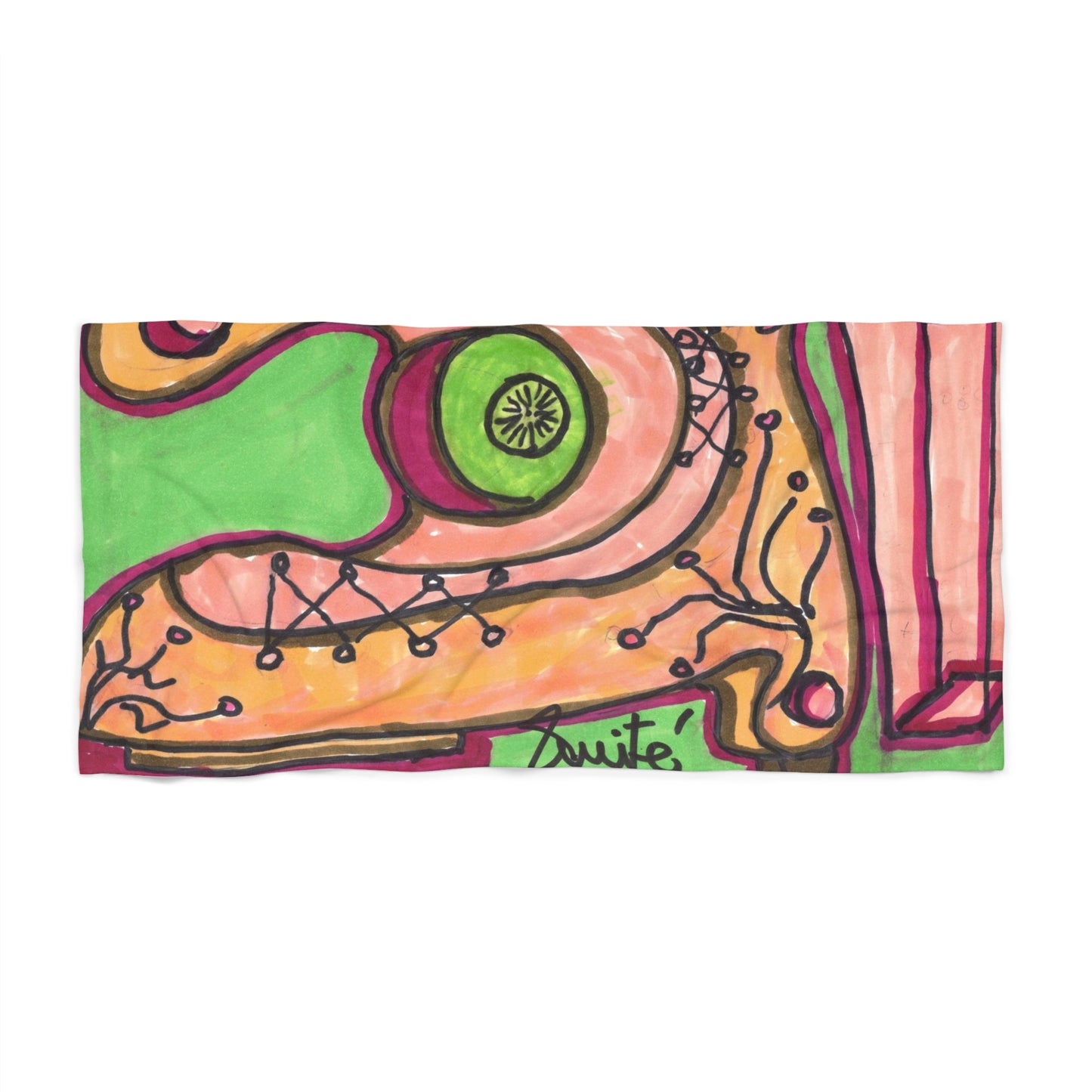 Art 4 Beach Towel from Collection A by LuisFe