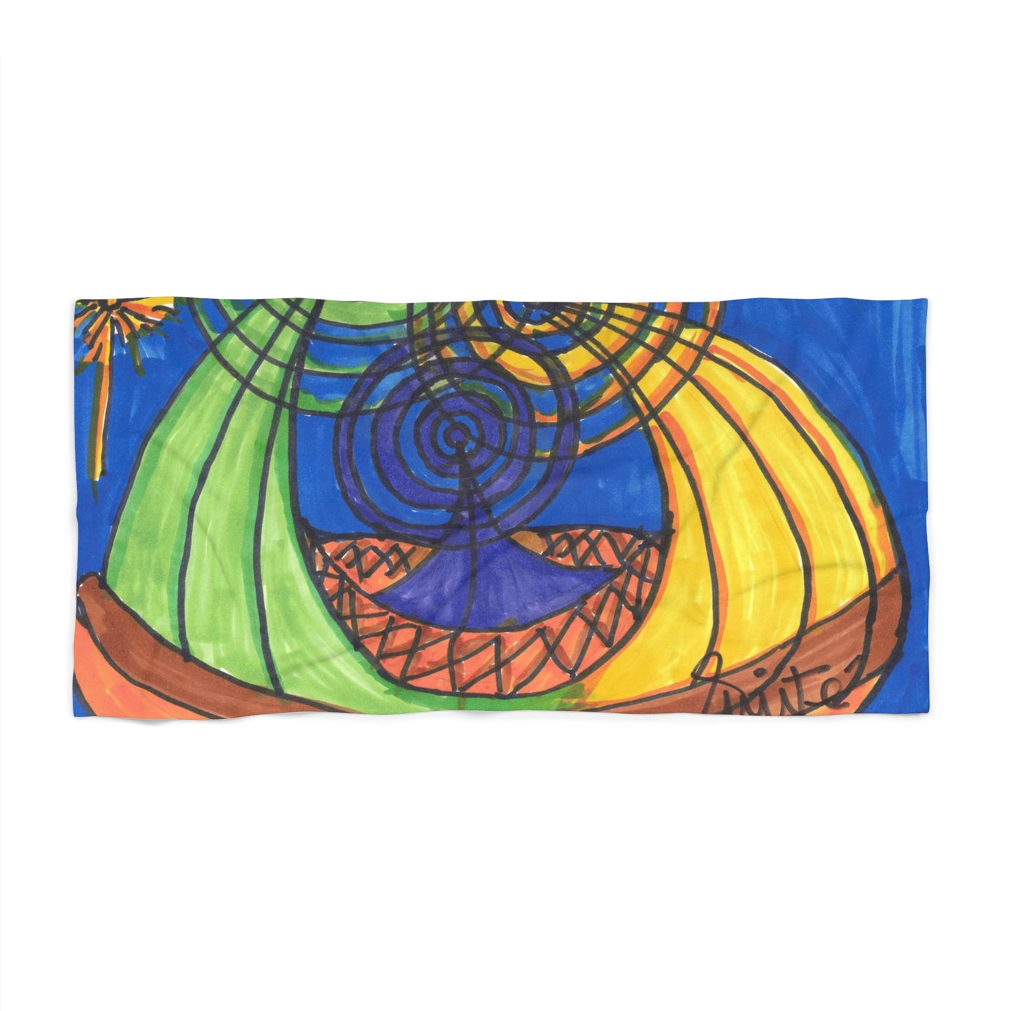 Art 9 Beach Towel from Collection B by LuisFe