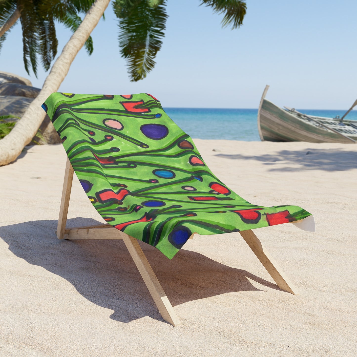 Art 14 Beach Towel from Collection A by LuisFe